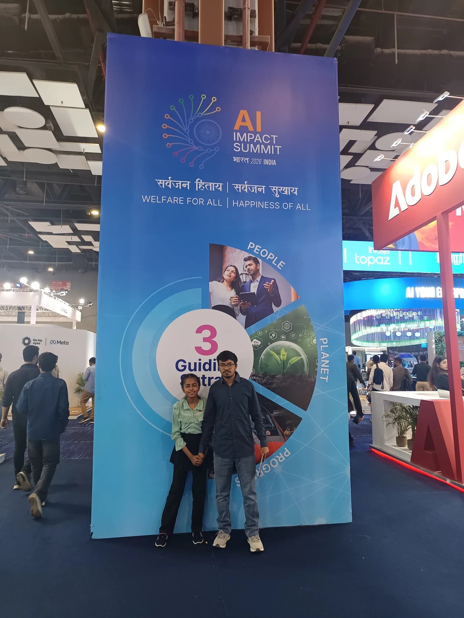 Global Info Edge at the AI Impact Summit 2026 — three guiding sutras: people, planet, prosperity