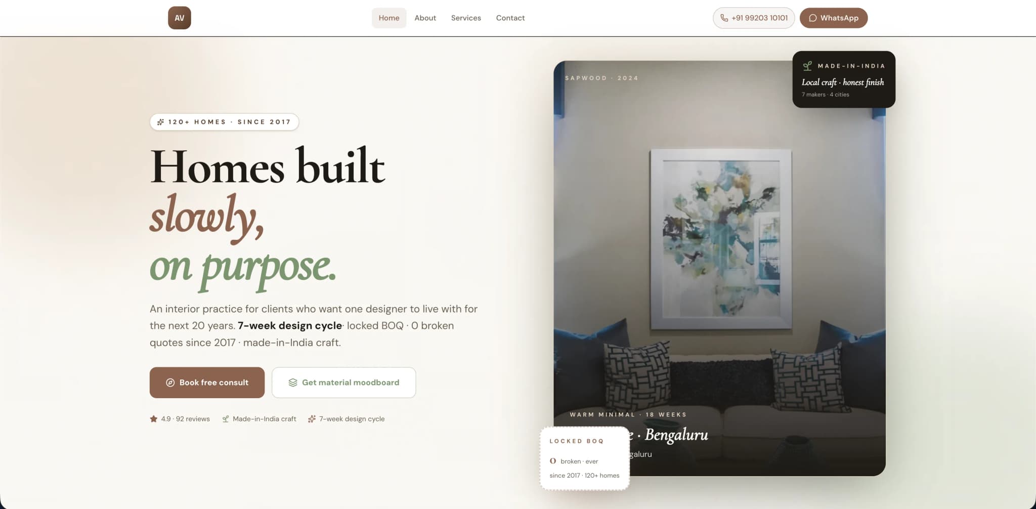 Local Services website — desktop view