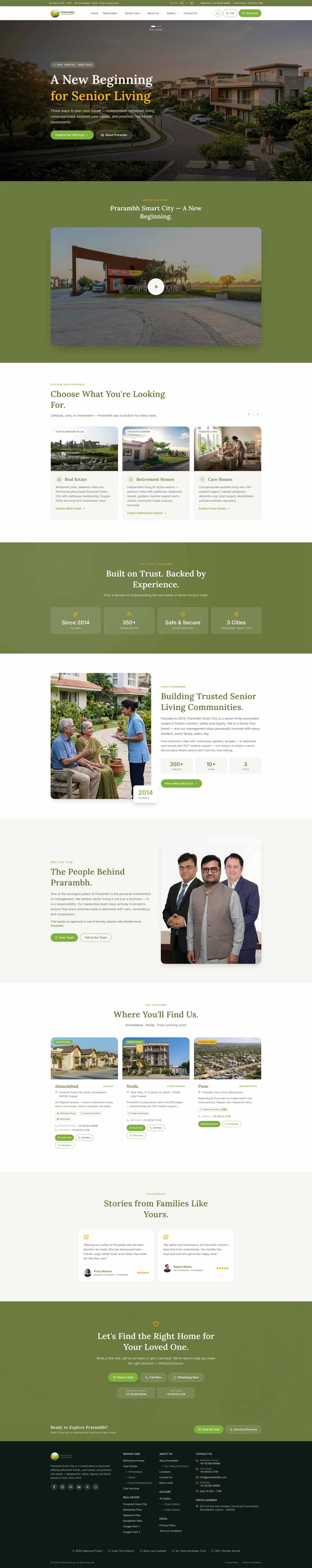Prarambh Smart City — Real Estate · Web + Brand