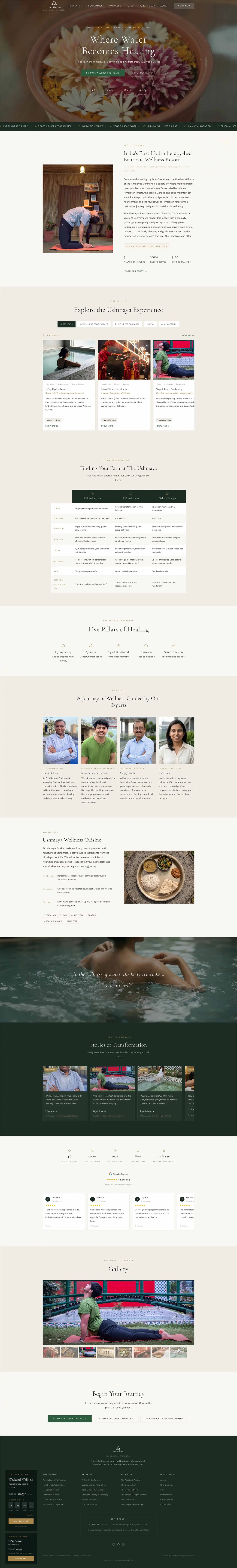 The Ushmaya Resorts — Hospitality · Landing + Ads
