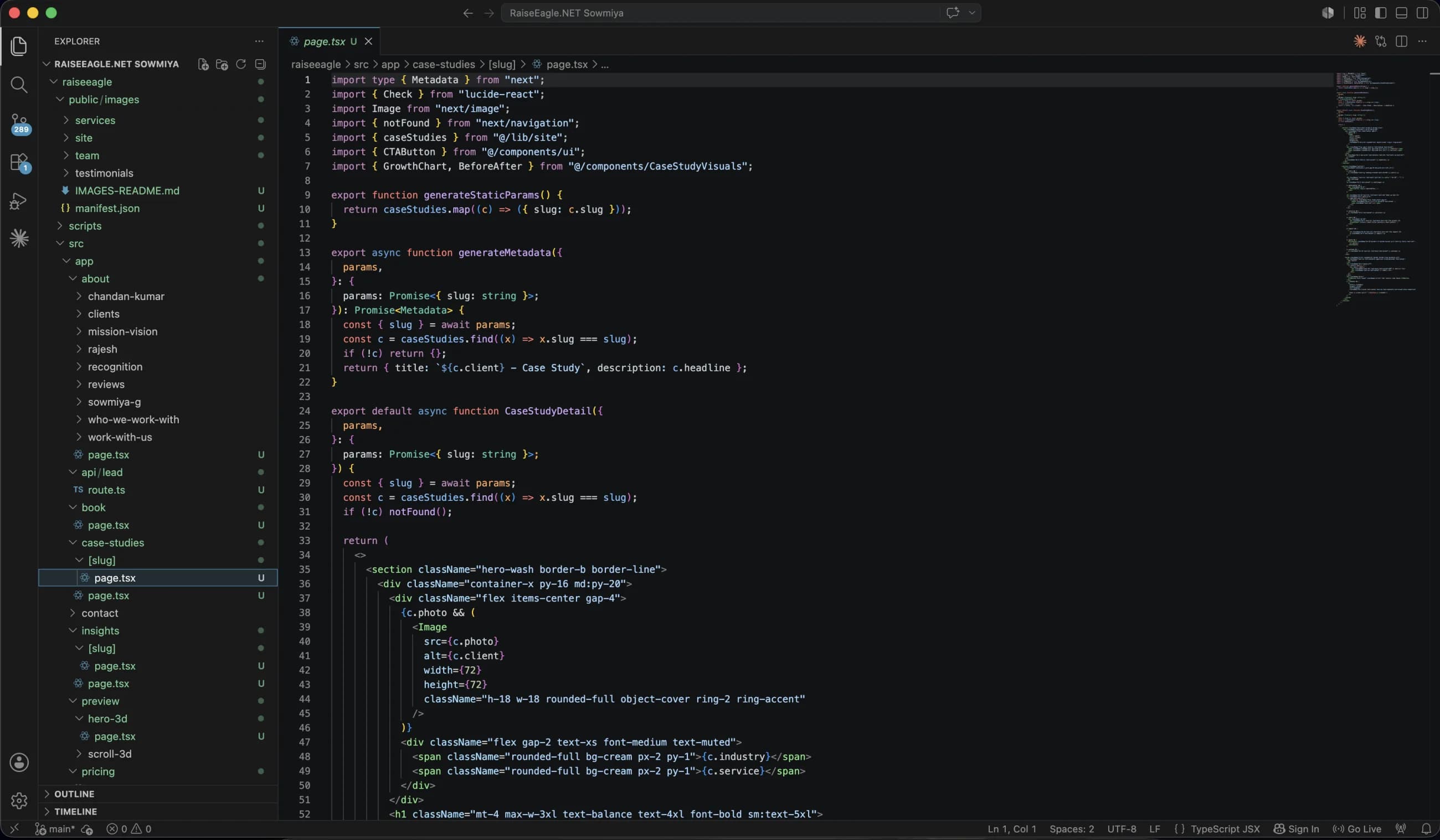 Custom Next.js / TypeScript build website