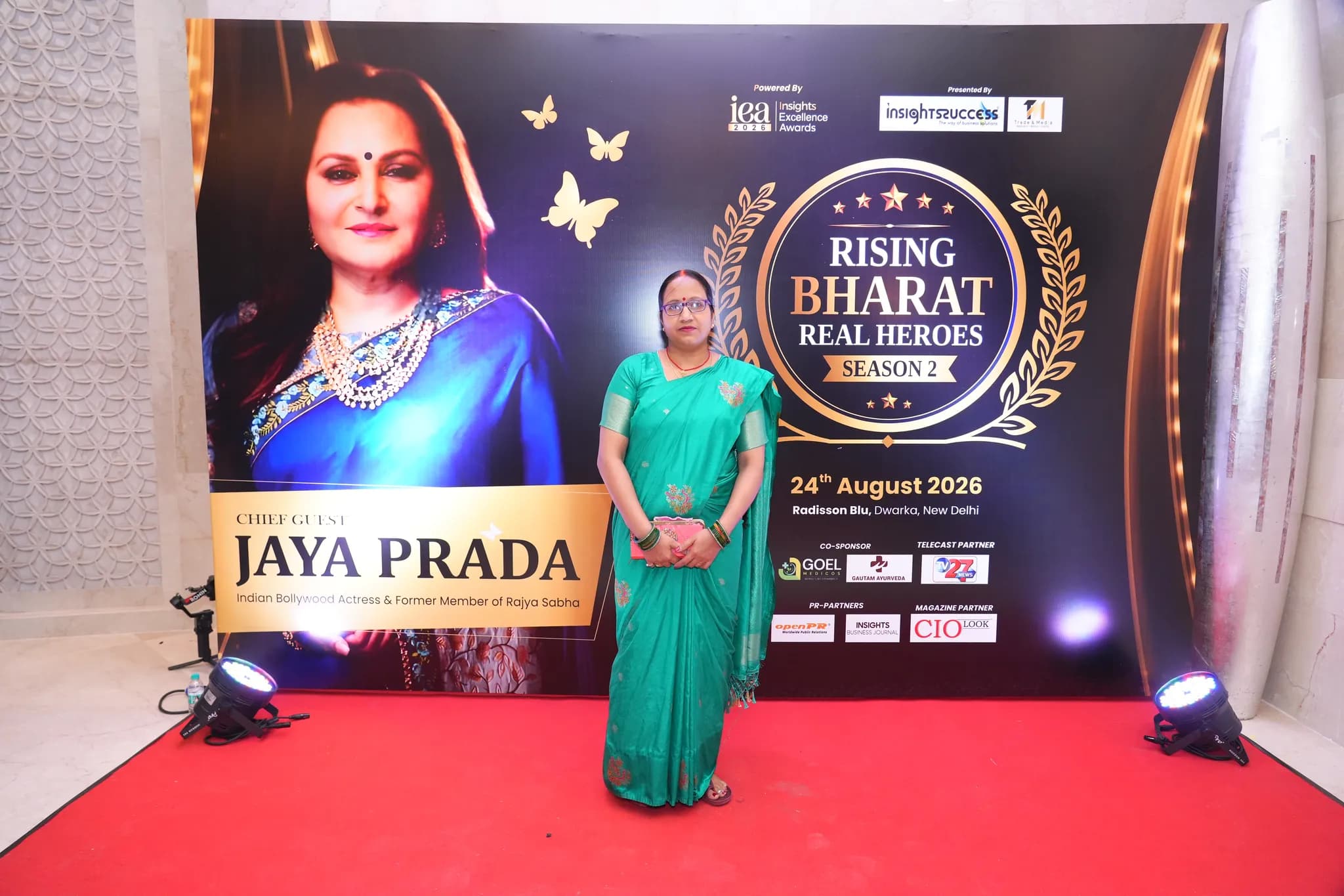 Global Info Edge at the Rising Bharat Real Heroes Season 2 awards, Radisson Blu Dwarka, New Delhi