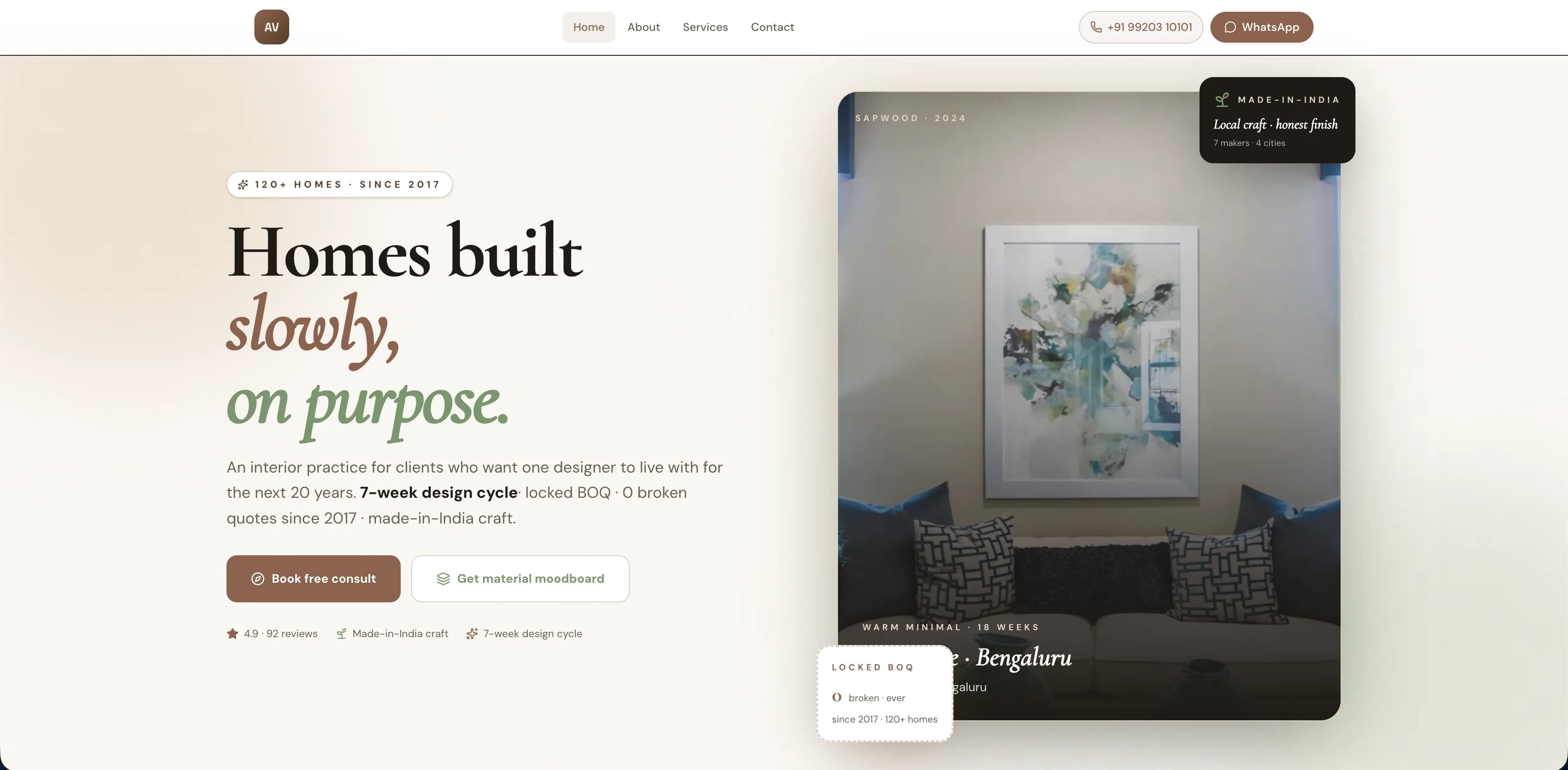 Local Services website — desktop view