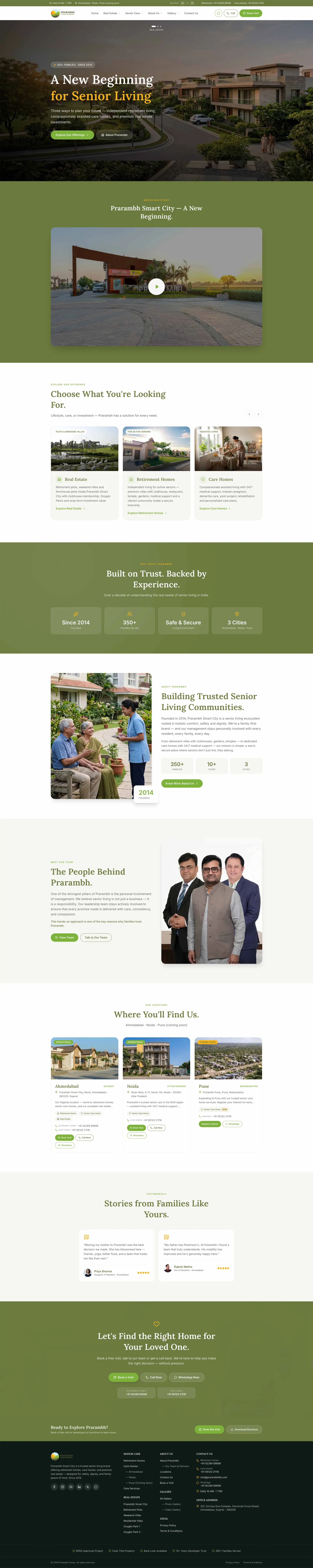 Prarambh website by Global Info Edge